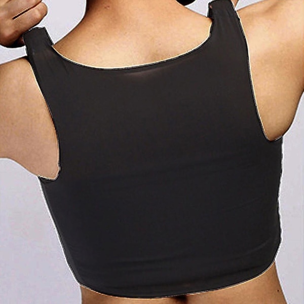 Chest Binder Breath Mini Mizer Breast Undershirt Intimates BH (M (50 kg-55 kg), svart)