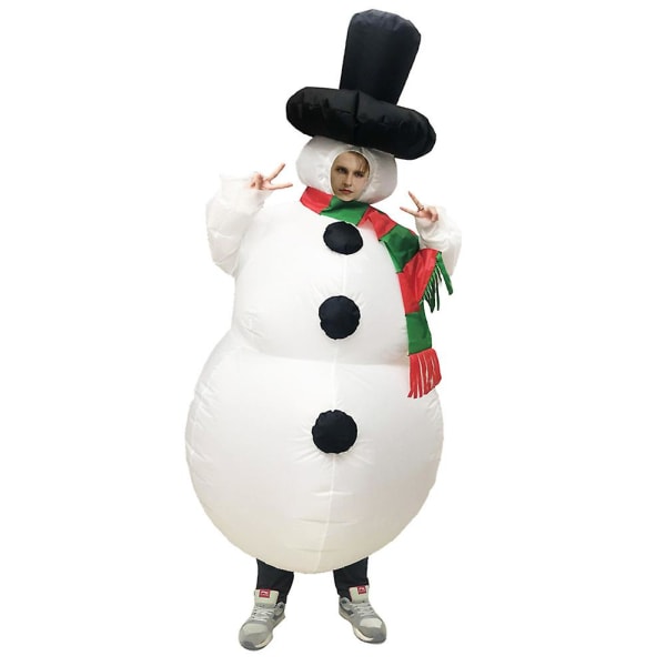 InflatableSuit Christmas Olaf lumiukkoasu Halloween Party Fantasia karnevaali Cosplay lapsille Uusi (aikuinen, 2)