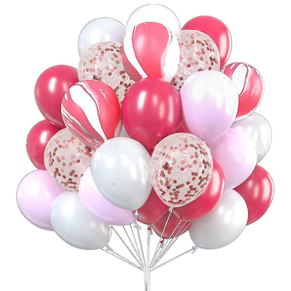 30 stykker konfetti lateksballonger Bryllupsdekorasjoner Bursdagsfestdekorasjoner Gjennomsiktige ballonger Valentinsdag 30 stykker konfetti lateksballonger