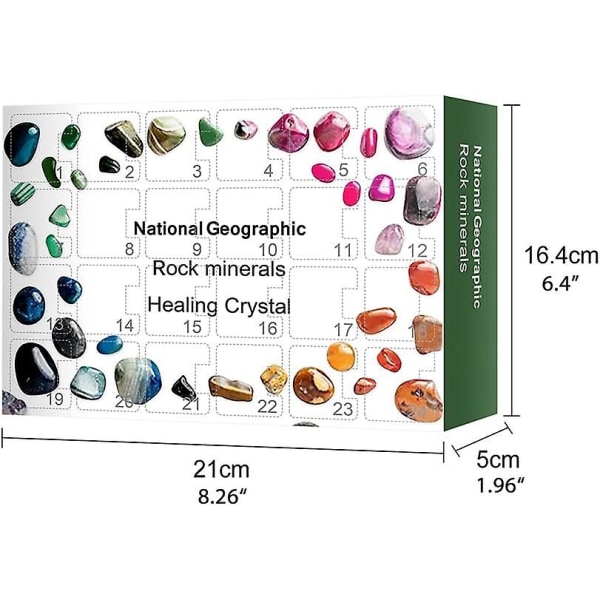 Joulun adventtikalenterin lelu 24 päivän joulumalmilelut mineraalilahjarasia lelut geologiset opetuslelut