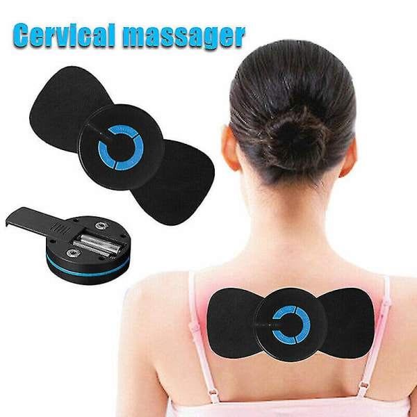 Bärbar Mini Elektrisk Nack Massager Cervikal Massage Stimulator Smärtlindring