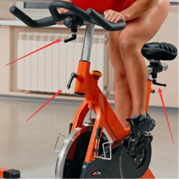 Sitsjusteringsnivåhandtagsratt för stationär motionscykel inomhuscykling
