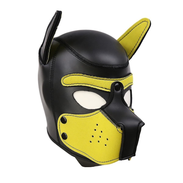 Rollspel Gul hundmask Rollspel Helhuvud med mask