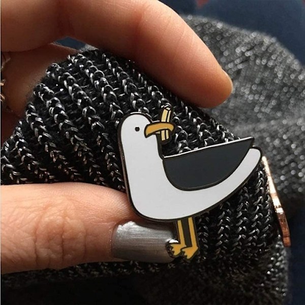 Dame Broche Nål Dekoration Gave Kjole Tilbehør Mænd Kvinder Sød Tegneserie Ande Emalie Broche Nål Krage Lapel Badge Smykkergave