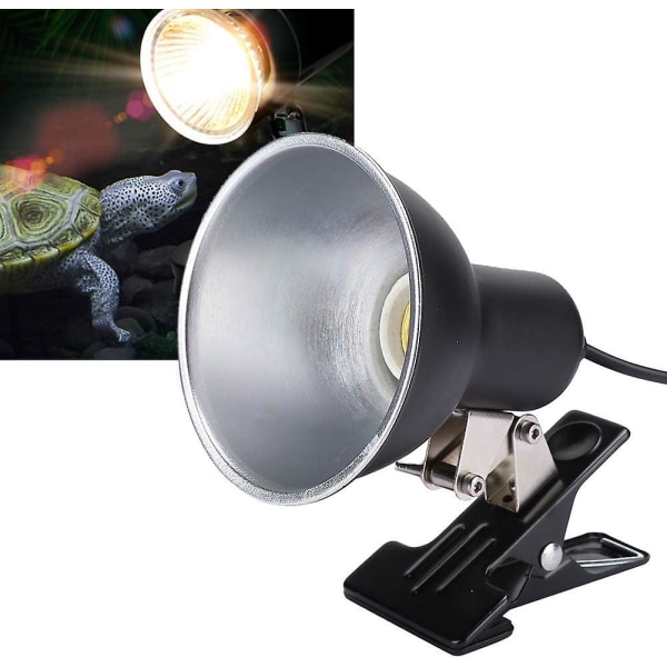 Cikonielf Reptil Lamp Holder E27 360 grader Roterende Reptil Pære Holder Adapter Hade Med S Og Klemme Til Terrarier Brooder Coop