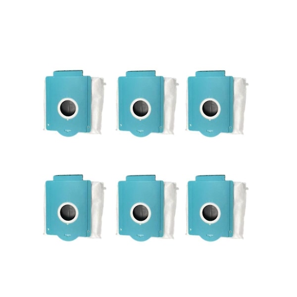 6 stk støvposer for -adb90/xaa Robotstøvsuger erstatning støvpose（blå）