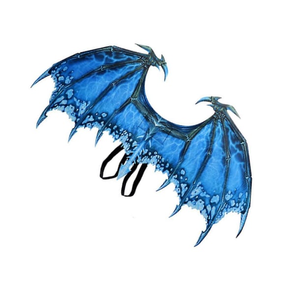 Halloween Cosplay Festrekvisitter Non-woven Dragon Wings Creative Performance Cosplay Wings til voksne (blå) (90X46 CM, blå)