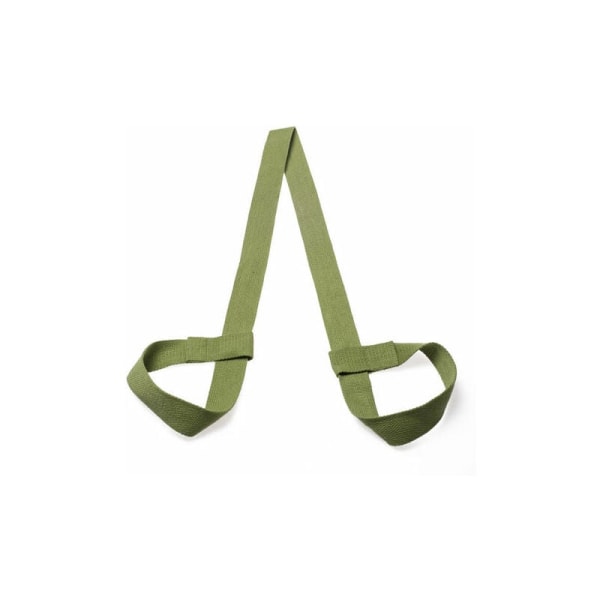 Yogamattrem i bomull med justerbara spännen för alla mattstorlekar (grön) LYLM