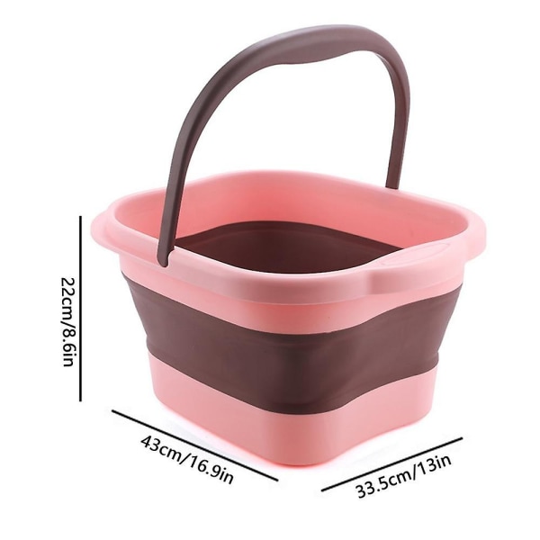 Fotbadkarsverktyg Högkvalitativt material Slitstarkt fotspa hopfällbart fotbadkar Fotblötläggning Stress relief(rosa lila)