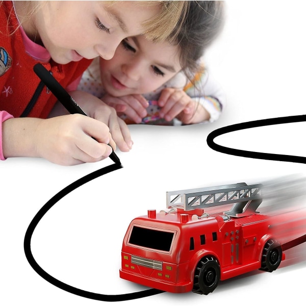 Magic Vehicles induktiivinen kuorma-auto [seuraa mustaa linjaa] Magic Toy Car lapsille ja lapsille - Parhaat toddler Mini Magic