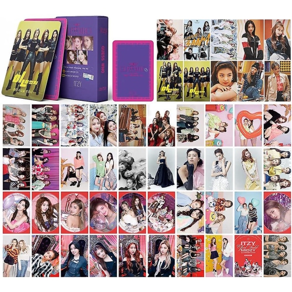 Itzy Lomo Card 54st Itzy Poster Card Guesswho Card Kpop Photo Card Set Itzy Photo Cards