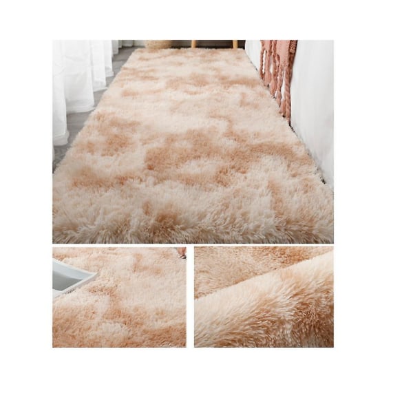 Bekväm matta, mjuk matta, mjuk matta i sovrummet, mjuk matta i plysch, mjuk matta i vardagsrummet, mjuk, modern, mjuk matta för barnrum 60x160 cm vit