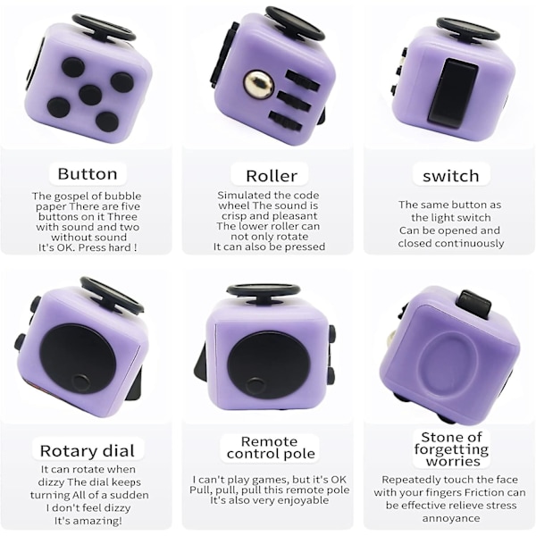 Fidget Cube Leksak Sensoriska Leksaker Stressreducerande Leksaker Ångestdämpande Leksak För Barn Och Vuxna