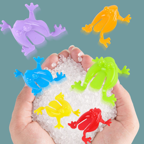 12st Färgglada groda hoppa leksaker Fingerpressande hoppande grodor med hink  Barn studsande set Presentask Packinghink c9b9 | Fyndiq