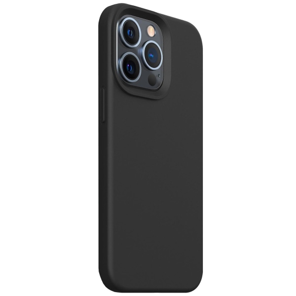 Iphone 14 Pro Case, Flytande Case (för Iphone 14 Pro)(6.1"), Iphone 14 Pro Slim Case, Iphone 14 Pro Stötsäkert cover - Svart