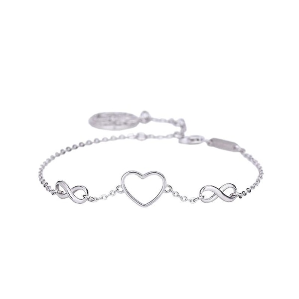925 Sterling Silver justerbart armband för kvinnor flickor