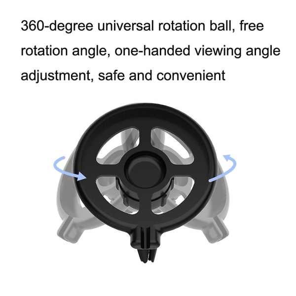 Trådlös laddningssticka bil 360 graders rotationsställ för Apple Magsafe