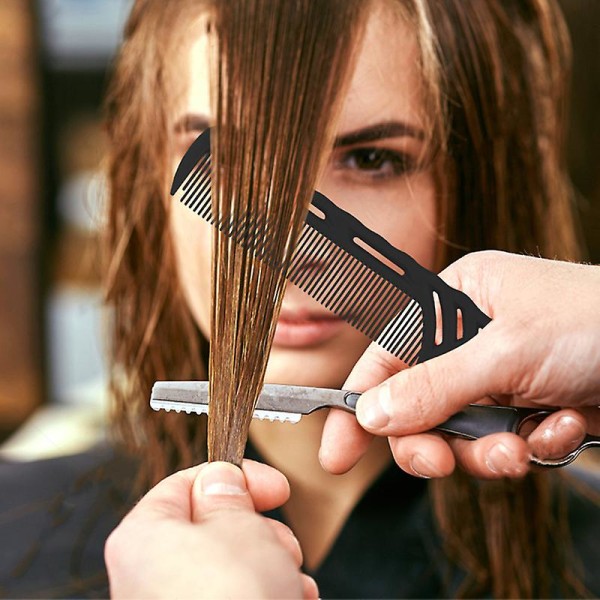 1 st Ny finkam metallstift Antistatisk hårstil svanskam Separat avskiljande frisörsalong Professionella verktyg Lila