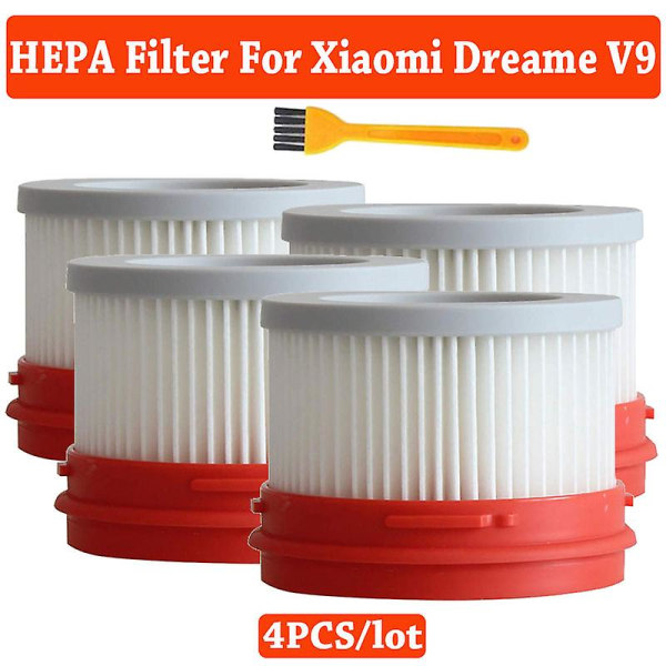 Hepa-filter för Xiaomi Dreame V9 V9b V10 Trådlös hushållsdammsugardelar Dammfilterbytesfilter 5 st