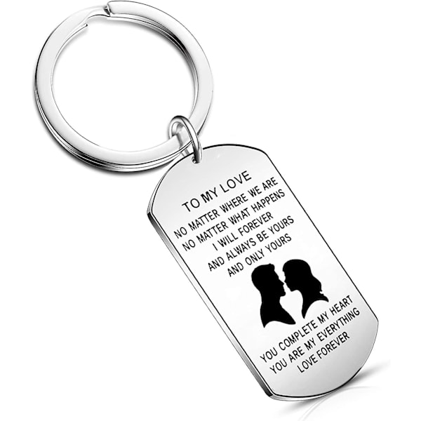 Wife Husband Keychain Gifts Best Friend Soulmate Love You Always And Forever Men Gifts (style2-to My Love)