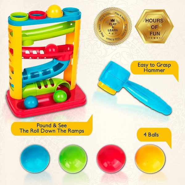 Leksaker för tidig utveckling, kul för barn - Stamutbildning - Bra födelsedagspresent Prime Hållbar 1 punds boll