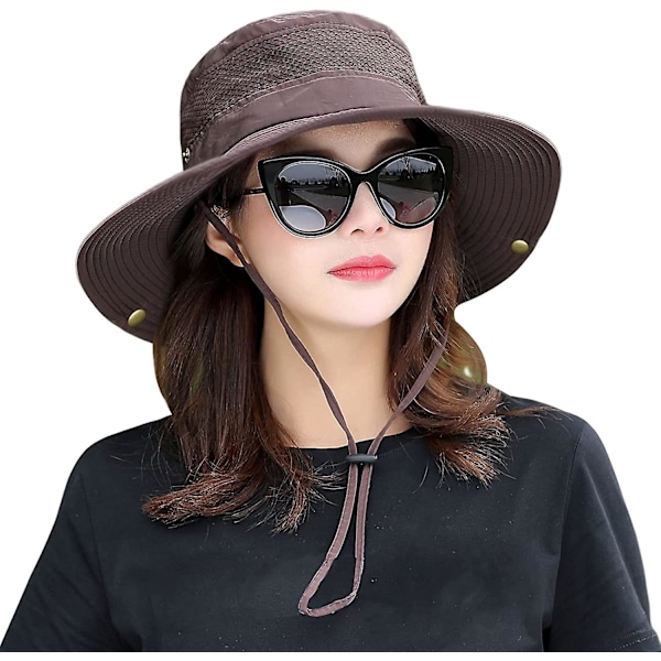 Gardening Hat And Cap Women Fishing Sun Hat Men Summer Uv Protection Bucket Hats Mesh Vented Outdoor Hiking Gardening Beach Lawn Hat