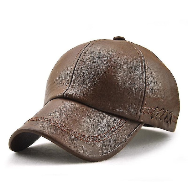 2022 læderbaseballkasket Herremodesportskasketter Army Military Hat Man Baseballkasket Britisk vintage kohud læderhatte（HT5993LCE）