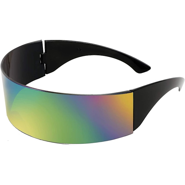 80s Futuristic Visor Cyber Sunglasses Men Women Futuristic Punk Style Cosplay B2740