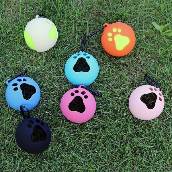 Tennisbollhållare för hund med krok Universal för tennisboll för förvaring av husdjursleksaker (orange)