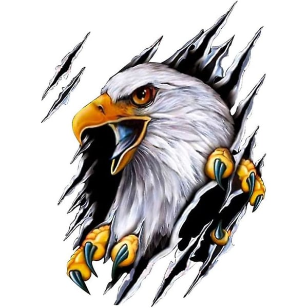 3d Eagle bildekaler, 3d Eagle bildekaler Auto Creative Animal Sticker Bilkaross dekorativa klistermärken