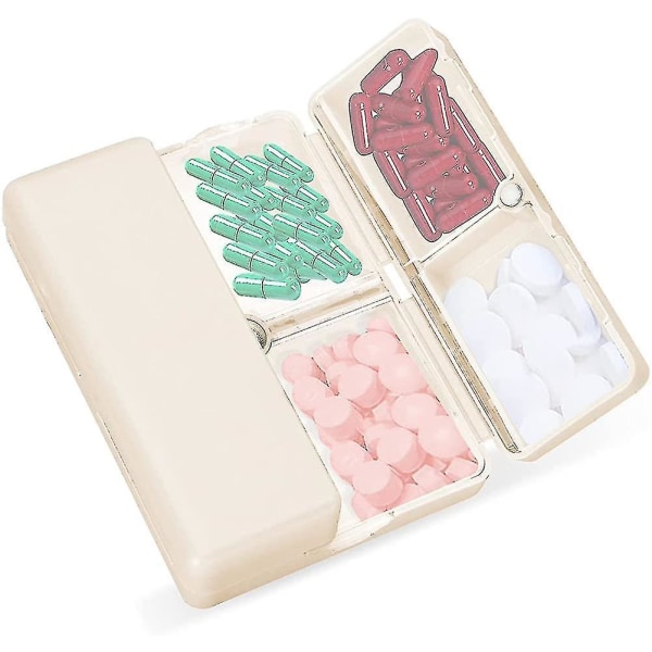 Pill Organizer,7Compartments Portable Pill Case Travel Pill