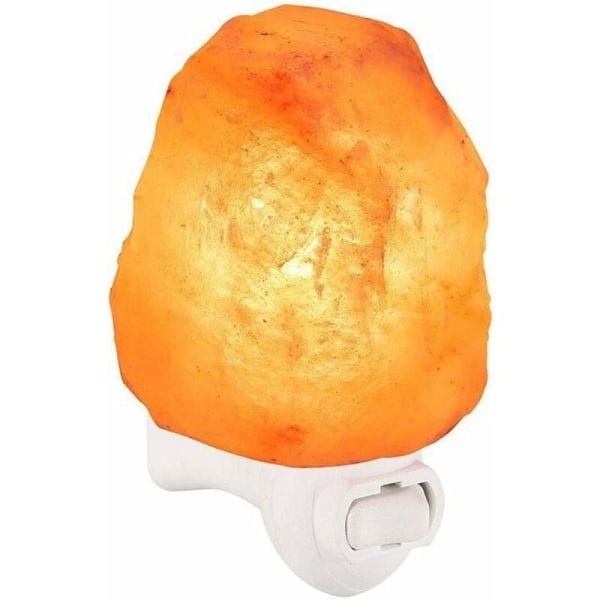 MINKUROW Modern bordslampa Himalaya saltlampa, snidade naturliga rosa Himalaya saltstenslampor, vägguttag för inomhusbelysning, yogarum