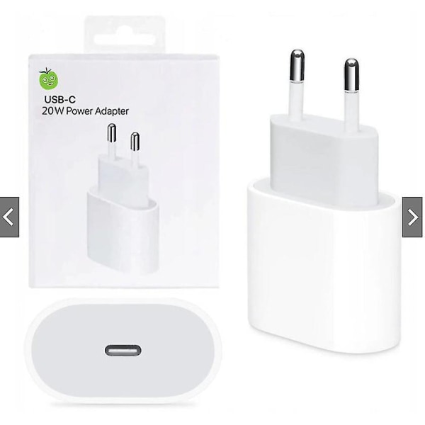 20w Iphone Ipad Hurtiglader Apple Usb-c Strømadaptere Eu-stik