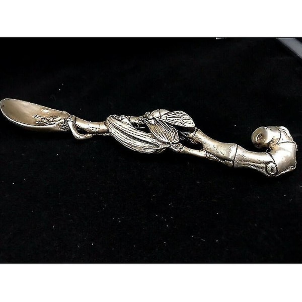 Rum-electroplating Silver Bamboo Spoon