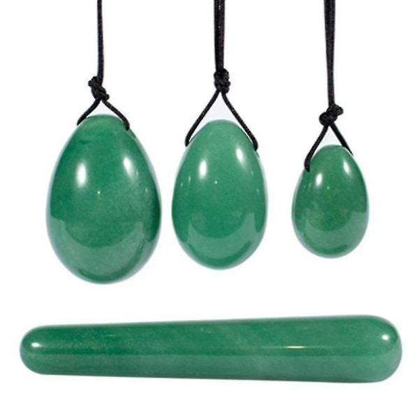 Muskeltreningsegg, for trening av bekkenbunnsmuskler, jade (grønn)