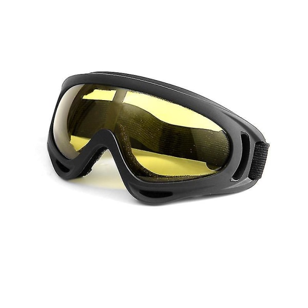 Rosalind X400 Goggles Outdoor Sports Mask Wind and Sand Goggles Skiutstyr（Gule flak）