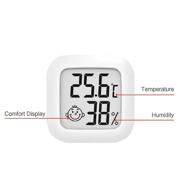 2-pak mini høj nøjagtighed digitalt indendørs hygrometer termometer, temperaturmonitor og fugtighed Me