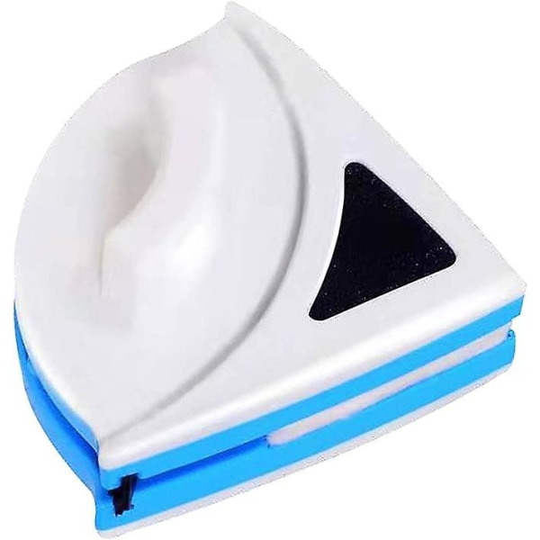 Dobbeltsidig magnetisk vindusvasker Blå trekantform Bærbar dobbeltsidig magnetisk glider Vaskebørsteutstyr Rengjøring Glassvisker Vask Bru