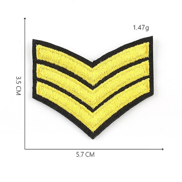 20 Pack Broderade Us Army Patch Sergeant Rank Sy på axeln
