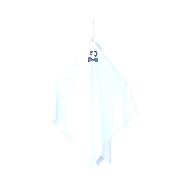Luovia Halloween-koristeita - Haamuriipus huijauslelu Lentävät kummitukset juhliin, juhlaan riippuva sisustus (48 cm, valkoinen)