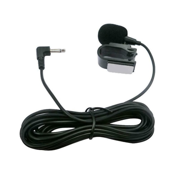 For autoradio 3,5 mm grensesnitt Bilmikrofon Stereoplugg Kablet ekstern mikrofon