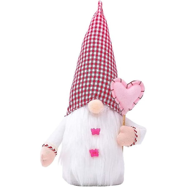 1 stk Mors Dag Gnome Hjerte Ansigtsløs Plys Dukke Elf Dværg Dukke Ornament Dekoration Gave Til Mor Hjem Stil2 Bedste gave