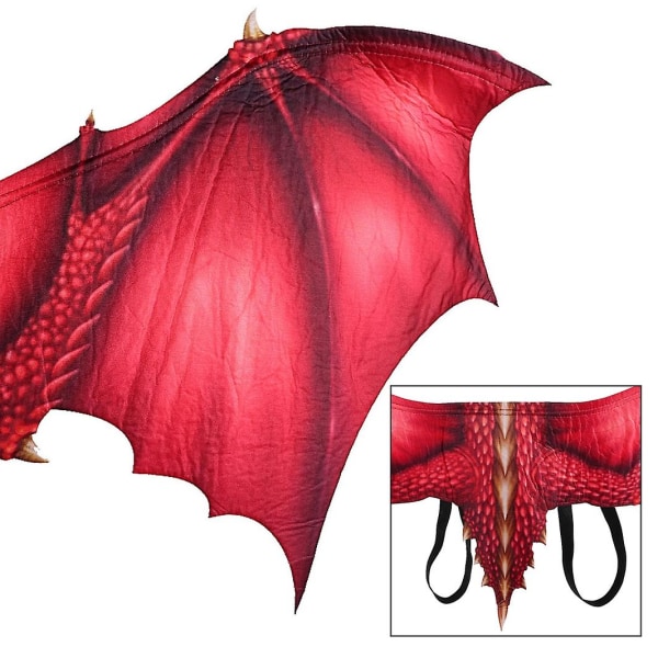 Halloween Carnival Vuxendekoration Non-woven Dragon Wings Cosplay Wings rekvisita, storlek: One Size Gul