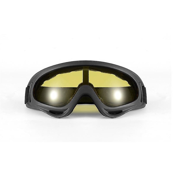 Rosalind X400 Goggles Outdoor Sports Mask Wind and Sand Goggles Skidutrustning (Gula flingor)