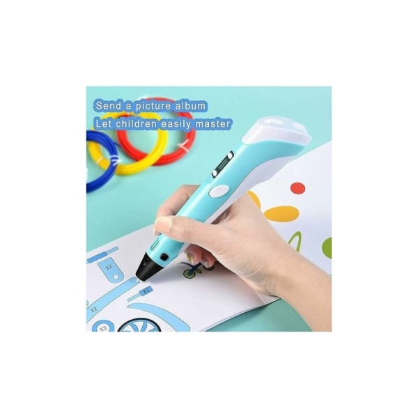 Smart 3D-penna med LED-skärm, 3D-utskriftspenna med USB laddning, 30 färger  Pla Filament Refills, DOPA 537f | Fyndiq