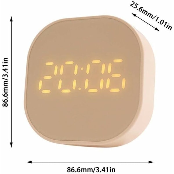 MINKUROW Bordsklocka Elektronisk väckarklocka Söt digital väckarklocka för vardagsrumsdekoration (Färg: Rosa)