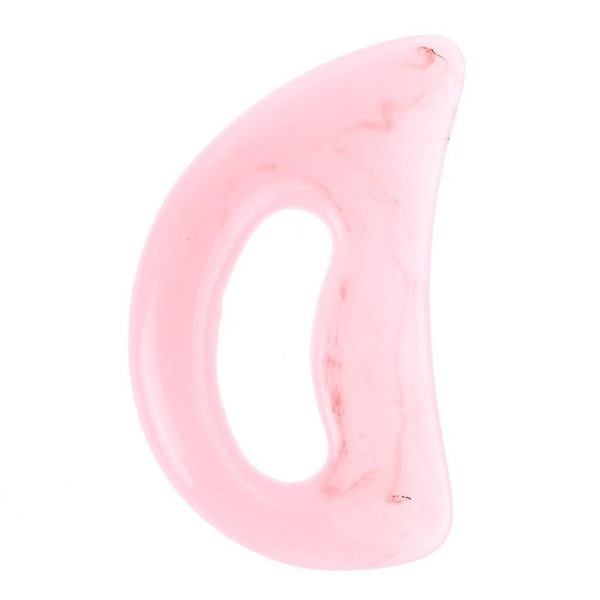 Stort Gua Sha Massasjeverktøy Lymfedrenasjemassasjeapparat Muskelskrapehåndtak (rosa)