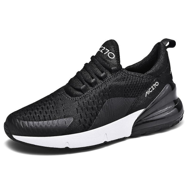 Mens Air Sports Running Shoes Breathable Sneakers Universal All Year Women Shoes Max 270 BlackWhite 36