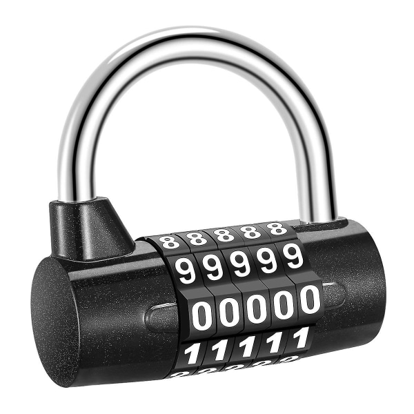 5-cifret kombinations hængelås, kombination nulstillelige låse, sikkerhedslås, nummerlås
