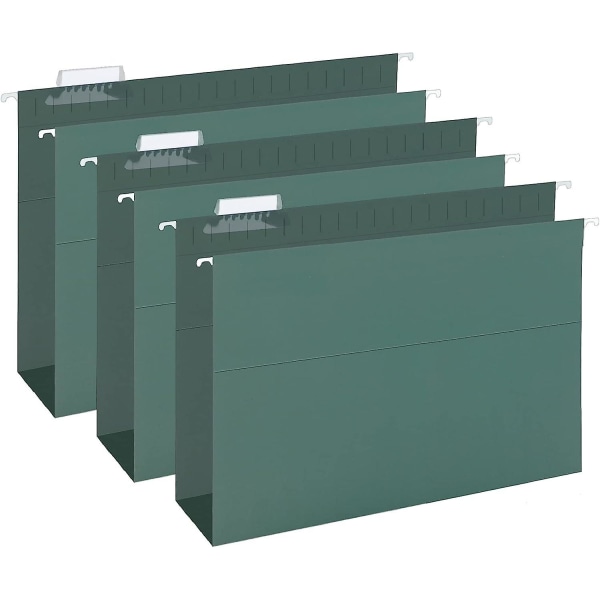 Extra Capacity Hanging File Folders, 30 Pack Reinforced Legal Size Hanging Folders With Heavy Duty 2 Inch Expansion, Designed For Bulky Files, Medical